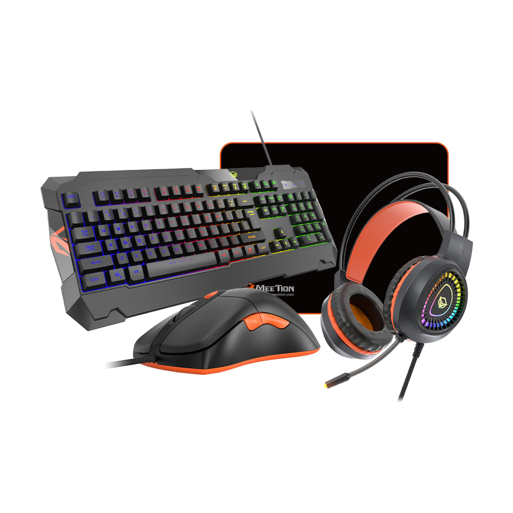 Meetion Bundle ( Mouse – Keyboard – headset – Mouse Pad )